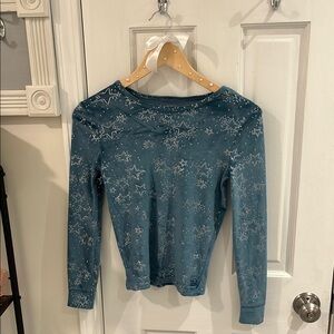 Danskin Green Long Sleeve Fitted Pajama Set